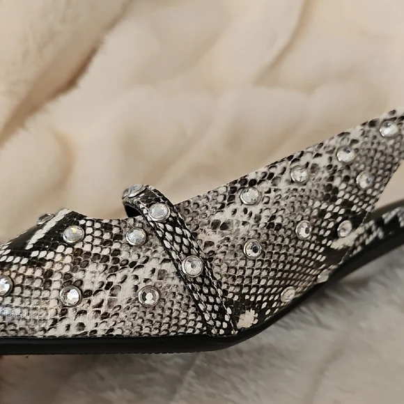 Madden Girl Black and Silver Embellished Heels - Picture 4 of 12